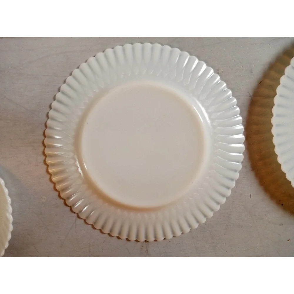 1930s McBeth-Evans‎ Monax Depression Glass salad plate Lot of 2